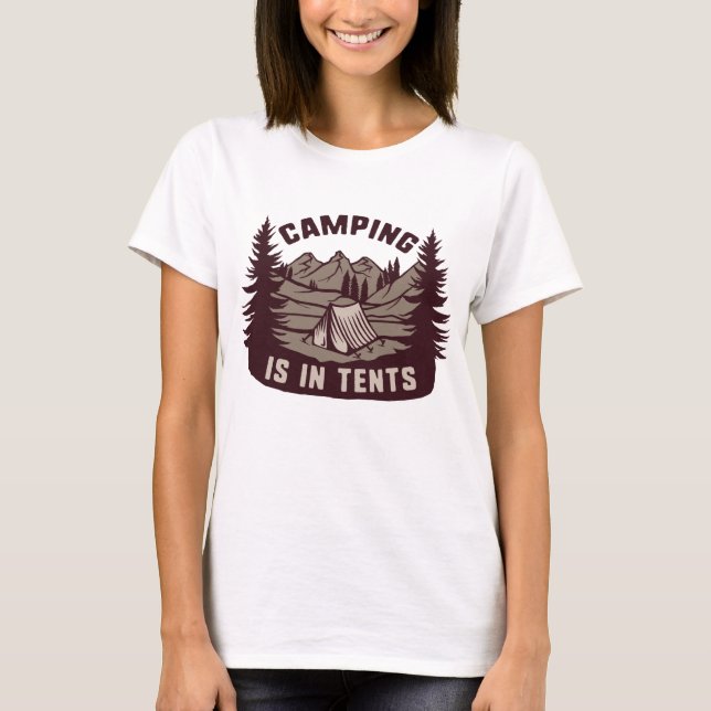 Camiseta Camping Está En Las Tiendas (Anverso)