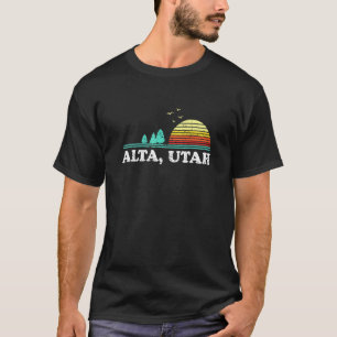 Camiseta Camping Evergreen Sunset Alta Forest Utah Woods