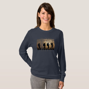 Camiseta Camping exterior Larga manga de las mujeres