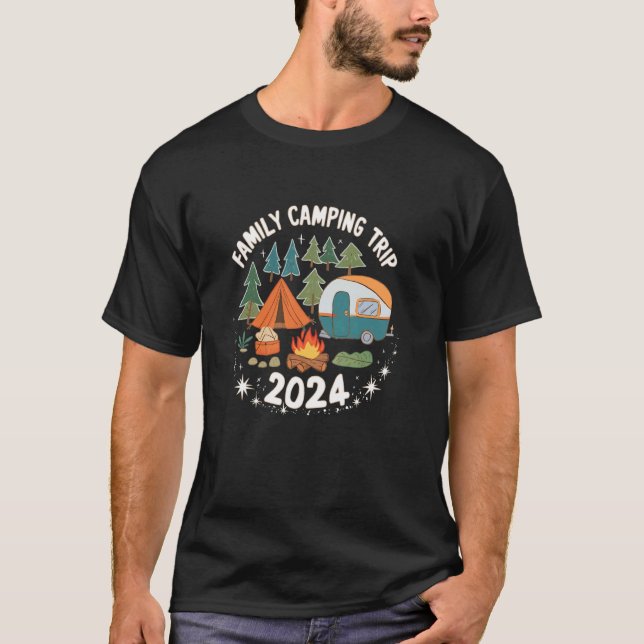 Camiseta Camping familiar Campfire Funny Camp 2024 (Anverso)