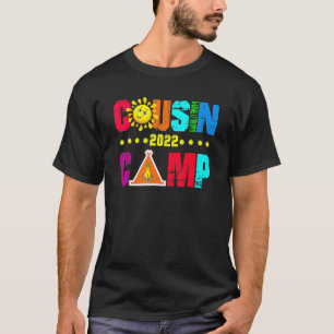 Camiseta Camping familiar Cousin Camp 2022 Vacaciones de ve
