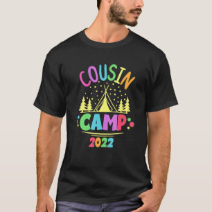 Camiseta Camping familiar Cousin Camp 2022 Vacaciones de ve