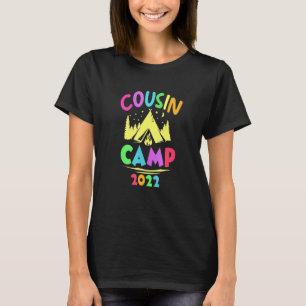 Camiseta Camping familiar Cousin Camp 2022 Vacaciones de ve