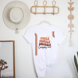Camiseta Camping familiar por carretera   Retro Boho