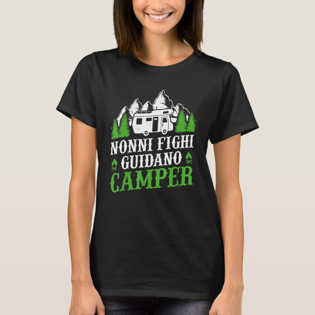 Camiseta Camping Fanny Abuelitos Conduciendo Camping (Anverso)