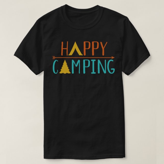 Camiseta Camping feliz (Diseño del anverso)
