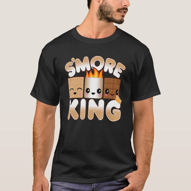 Camiseta Camping For Boys Smores Smore King (Anverso)