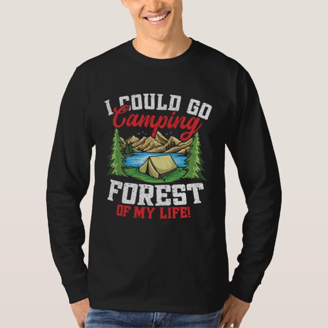 Camiseta Camping Forest Of My Life  Hiking Camping Men Wome (Anverso)