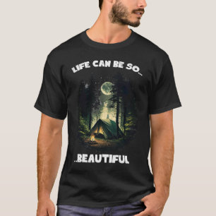 Camiseta Camping Forest World Explorar la naturaleza del mo