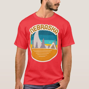 Camiseta Camping Forestal de Nebraska Camping Senderismo y 