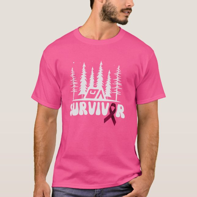 Camiseta Camping Forestal Múltiple Mieloma Camper S (Anverso)