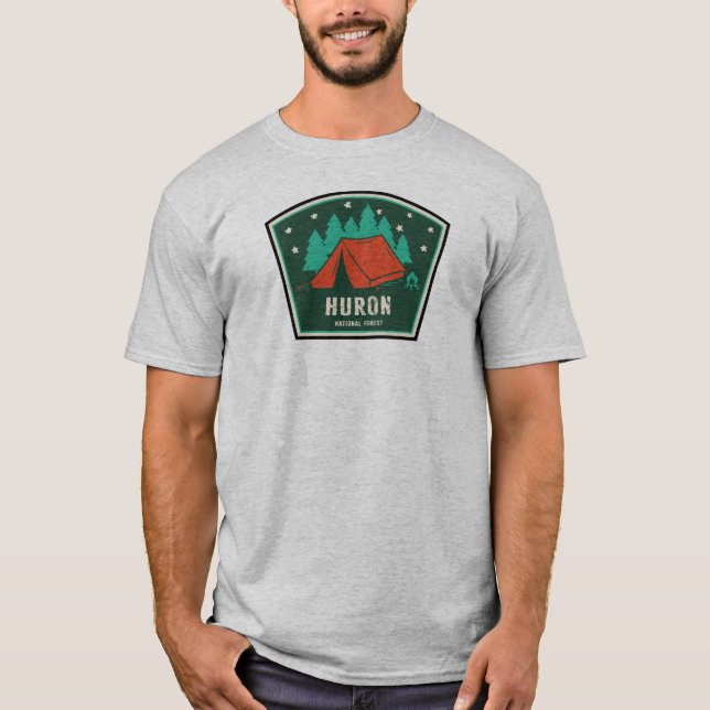 Camiseta Camping Forestal Nacional Huron (Anverso)