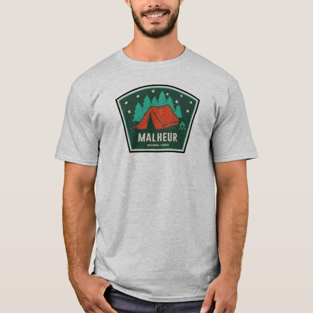 Camiseta Camping Forestal Nacional Malheur (Anverso)