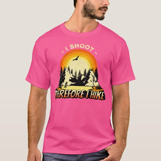 Camiseta Camping Fotográfico para excursionismo (Anverso)