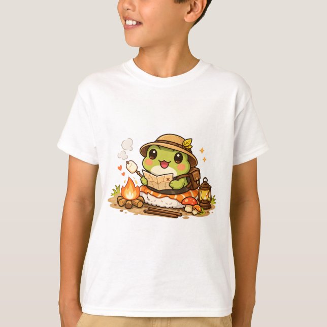 Camiseta Camping Frog Explorer (Anverso)