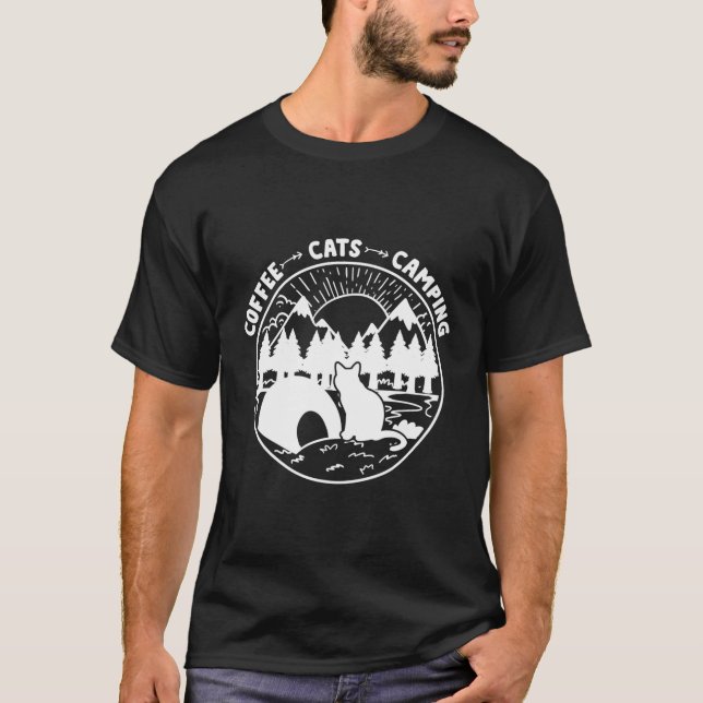 Camiseta Camping - Gatos de café - Parque nacional (Anverso)