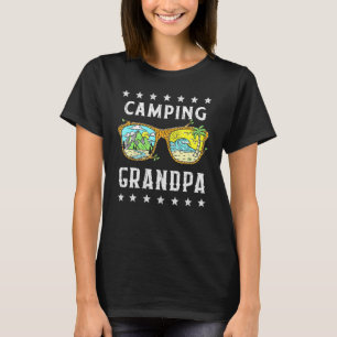 Camiseta Camping Grandpa Retro Gráfico Al Aire Libre Tee Ha