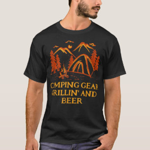 Camiseta Camping Grillin Y Beer Camper Fiesta Camp Celebra
