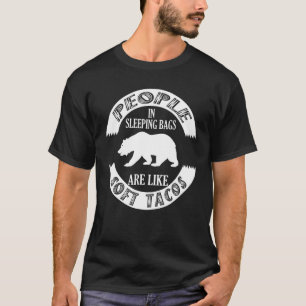 Camiseta Camping Grizzly Lleva A La Gente En Espigas.
