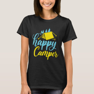Camiseta Camping Happy Camper Outdoor