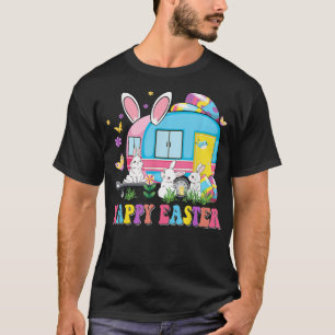 Camiseta Camping Happy Easter School Bus Driver Camper Bunn