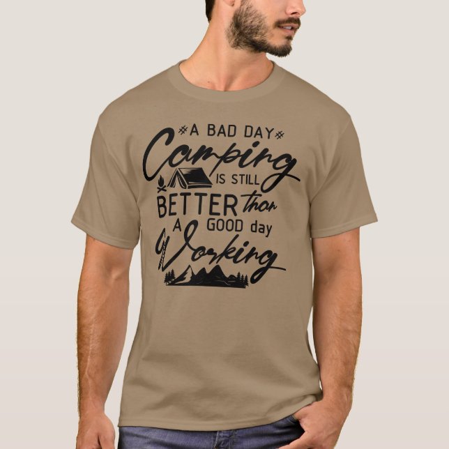 Camiseta camping he is the best retro (Anverso)