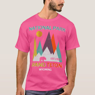 Camiseta Camping Hikin en el parque nacional estadounidense