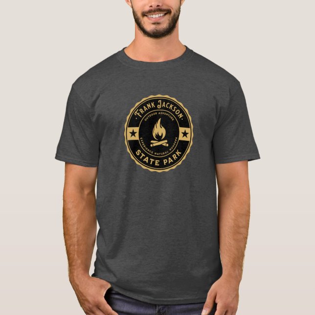 Camiseta Camping Hiking Adventure Frank Jackson State Park  (Anverso)