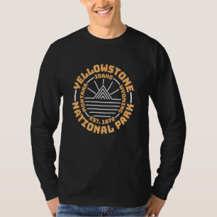 Camiseta Camping Hiking Vintage Parque Nacional Yellowstone