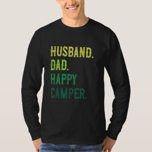 Camiseta Camping Husband Dad Happy Camper