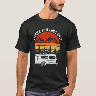 Camiseta Camping I Hate Expulsando Vintage Retro