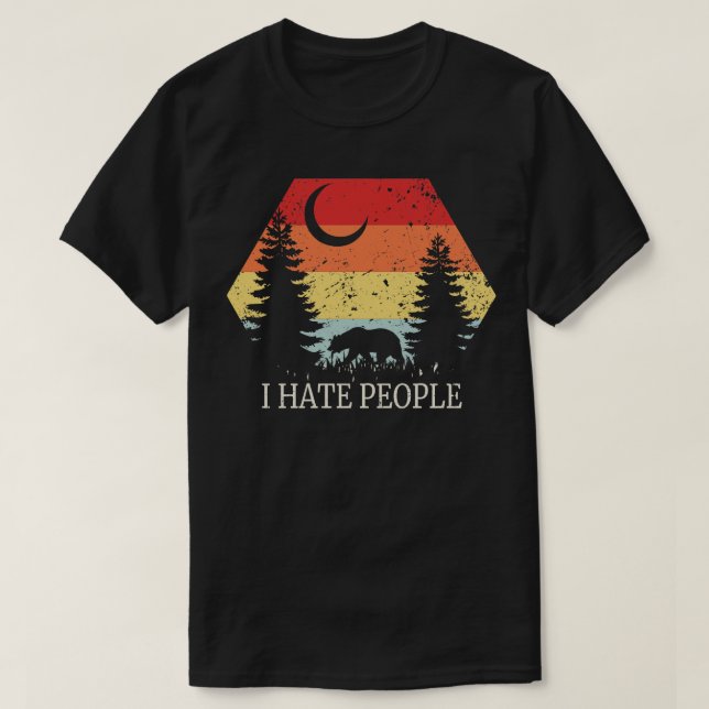 Camiseta Camping I Hate People 4 (Diseño del anverso)