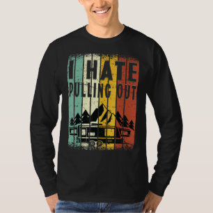 Camiseta Camping I Hate Sacando El Remolque De Viajes Retro