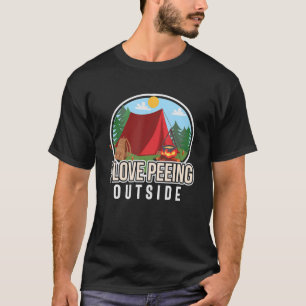 Camiseta Camping I Love Peing Outside Camper Rv Car
