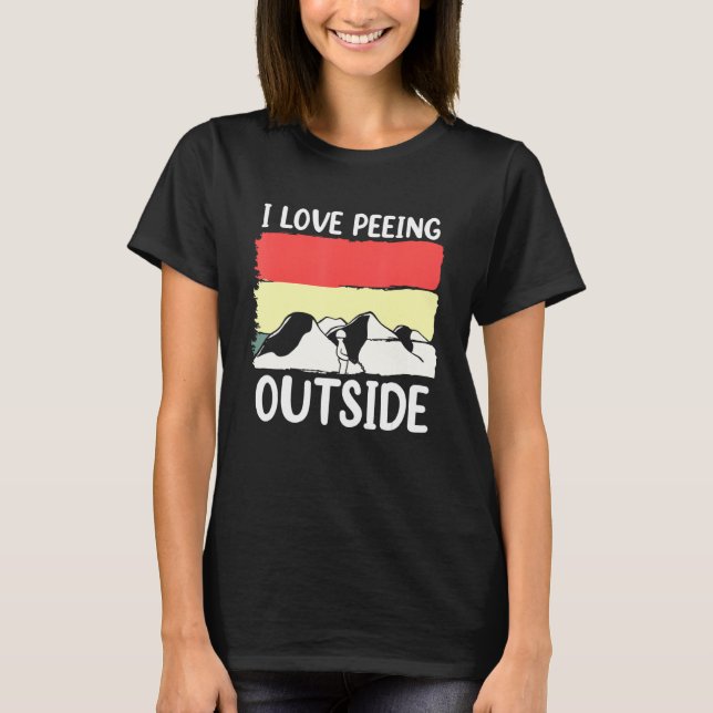 Camiseta Camping I Love Peir al aire libre (Anverso)