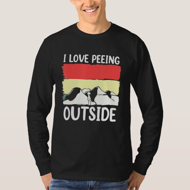 Camiseta Camping I Love Peir al aire libre (Anverso)
