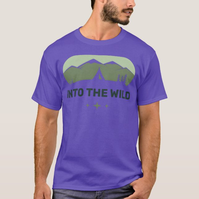 Camiseta Camping Into the Wild (Anverso)