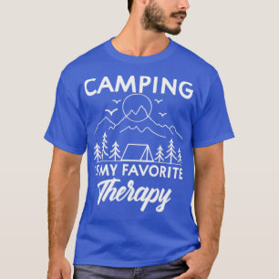Camiseta Camping is My Favorite Therapy Adventure Camping