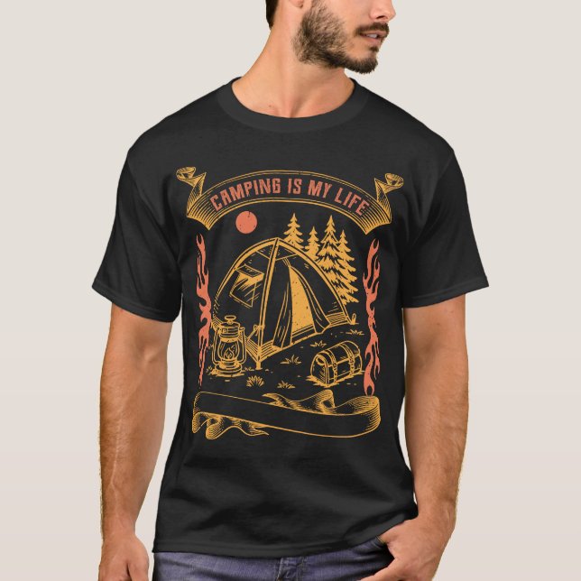 Camiseta Camping Is My Life (Anverso)