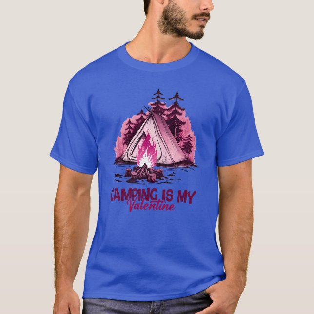 Camiseta Camping Is My Valentineshirt girl (Anverso)