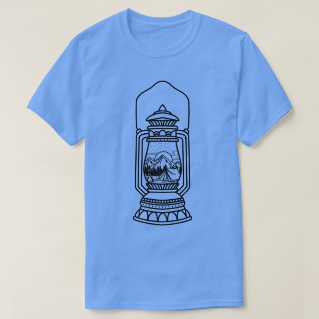 Camiseta Camping Lantern (Diseño del anverso)