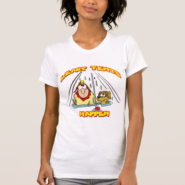 Camiseta Camping-LeakyTents (Anverso)