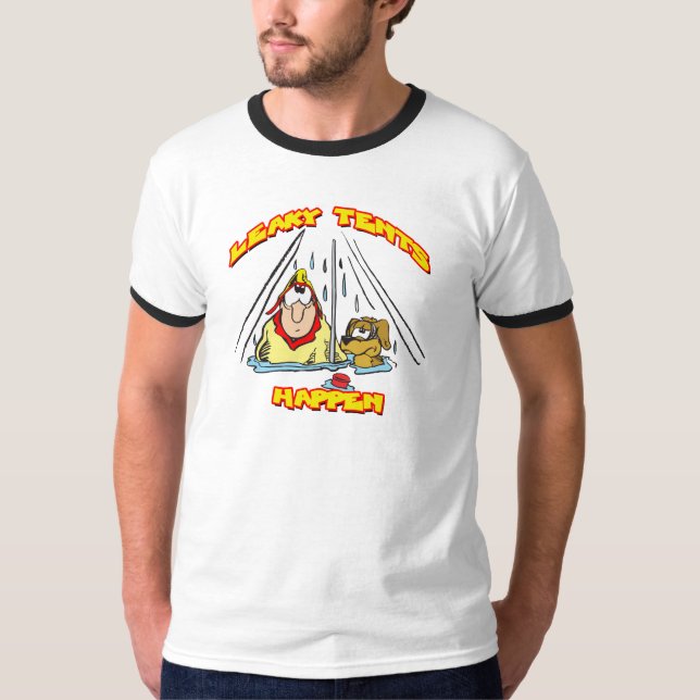 Camiseta Camping-LeakyTents (Anverso)