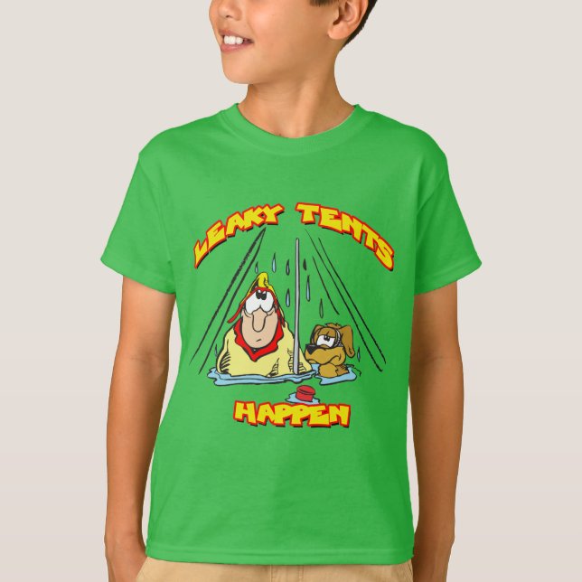 Camiseta Camping-LeakyTents (Anverso)