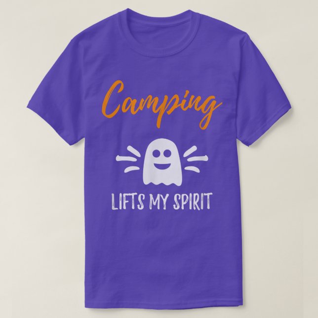 Camiseta Camping Levanta Mi Espíritu Gracioso Campers Hallo (Diseño del anverso)
