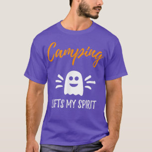 Camiseta Camping Levanta Mi Espíritu Gracioso Campers Hallo