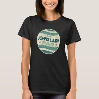 Camiseta Camping libre de tiburón en el lago Johns, Florida