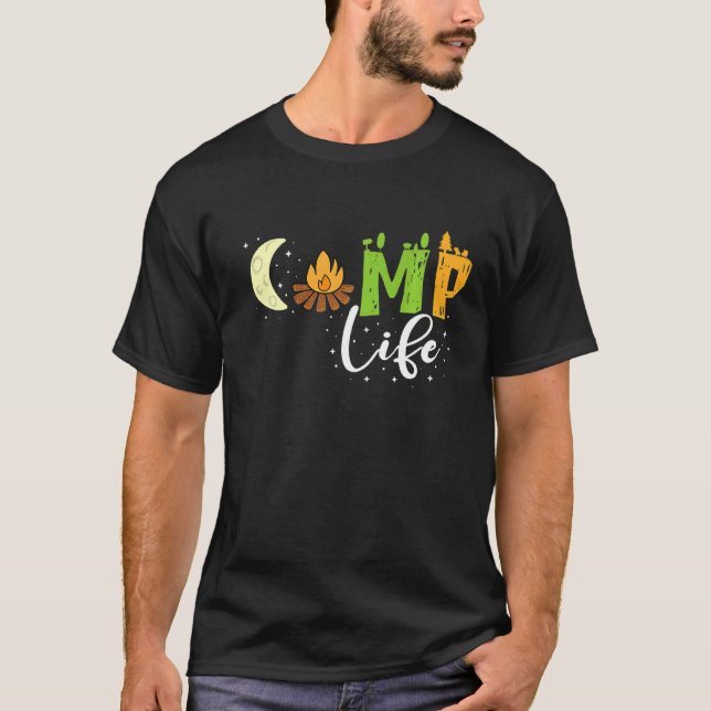 Camiseta Camping Life Camper Forest Camping Road Tri (Anverso)