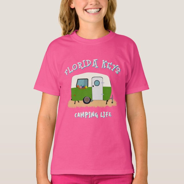 Camiseta Camping Life Florida Keys RV  (Anverso)