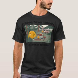 Camiseta Camping lifestyle tent funny